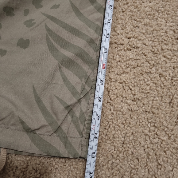 Engineered Garments Army Over Pant Made in USA Leaf Print Khaki - Picture 11 of 11